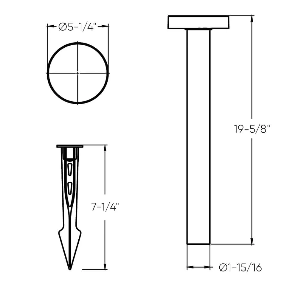 20" Pathlight Round Top