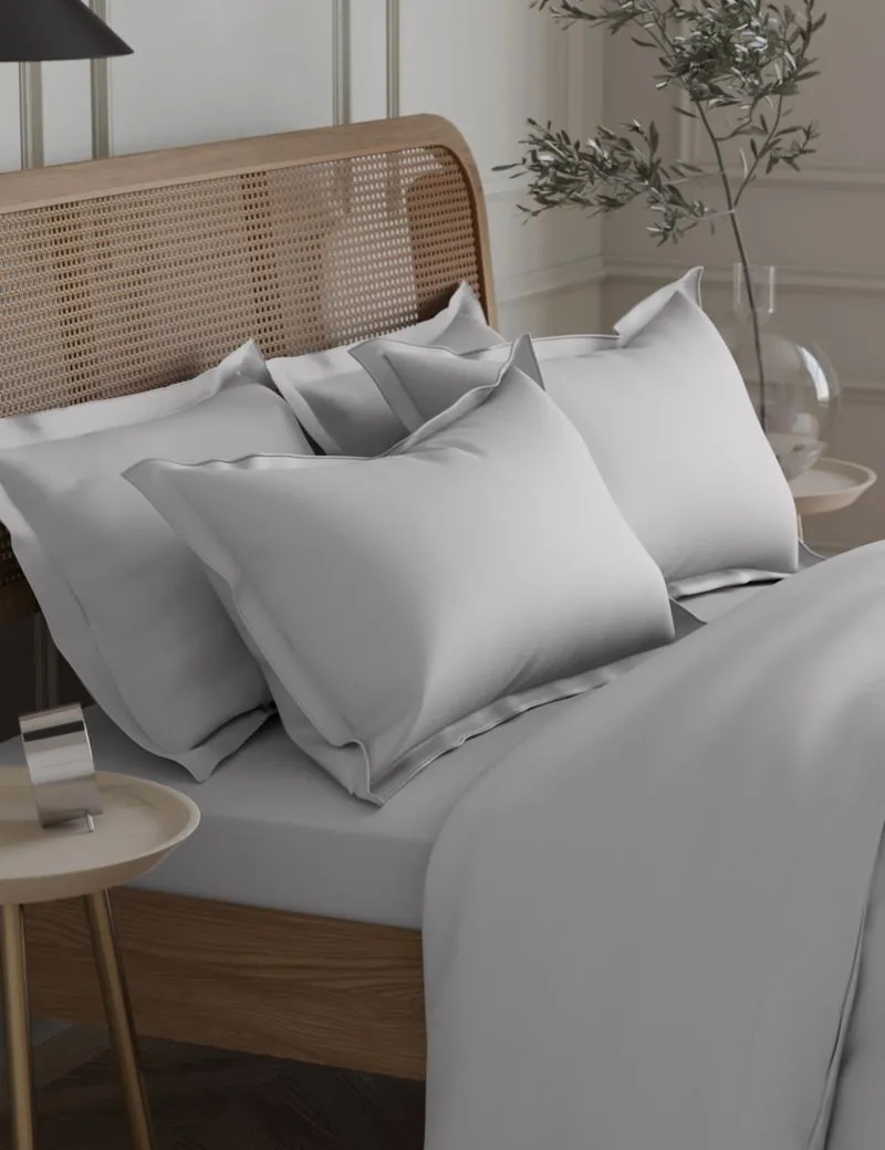 2pk Egyptian Cotton 230 Thread Count Oxford Pillowcases