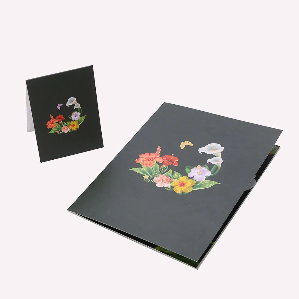 3D Hummingbird on Flowers Handmade Pop Up Greeting Card: Perfect for Thinking of You, Congratulations, Weddings, or Saying Thank You