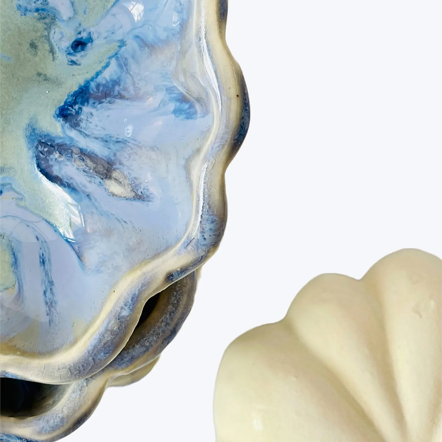 Acorn Ceramic Dish - Blue Nebula