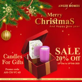Beautiful Candle For Christmas Gift | X-mas Gift Voucher For Premium Scented Candle