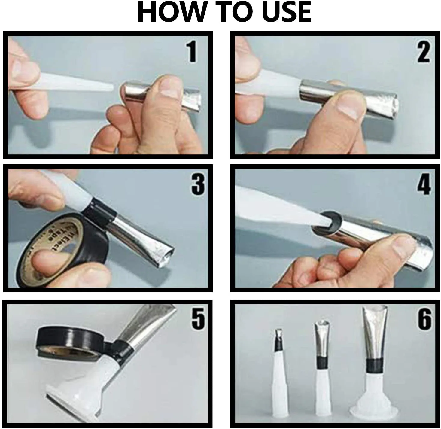 BINOAX 14Pcs Caulk Nozzle Applicator Caulking Finisher Stainless Steel Sealant Finishing Tool Kit