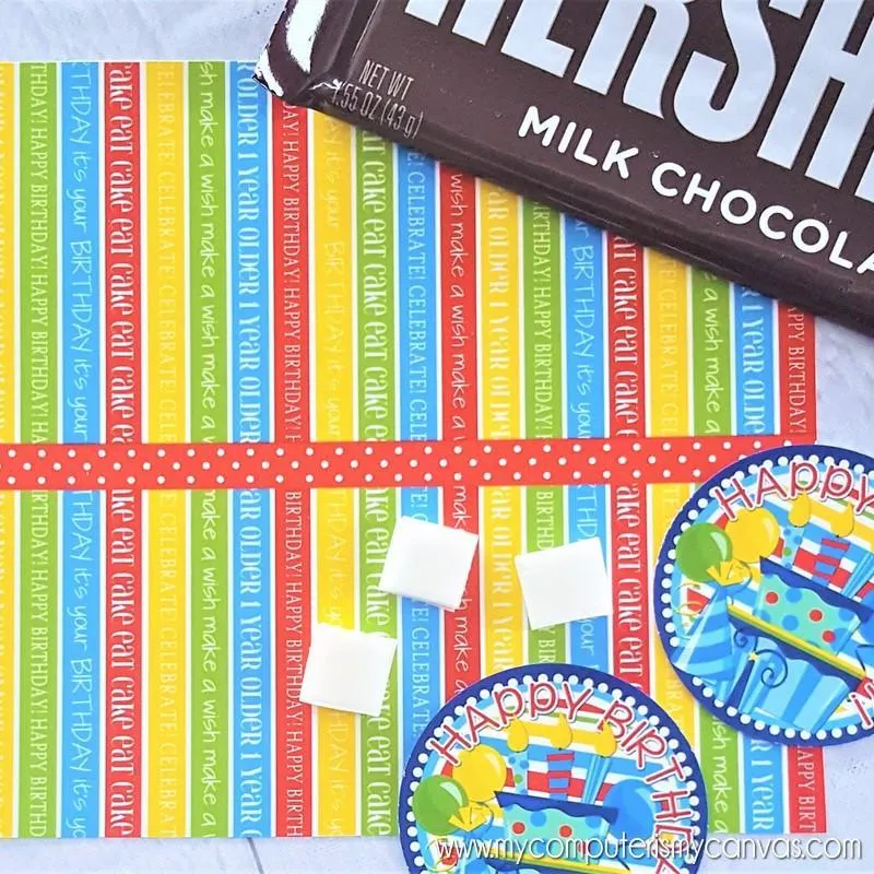 BIRTHDAY Candy Bar Wrapper {Bright} PRINTABLE