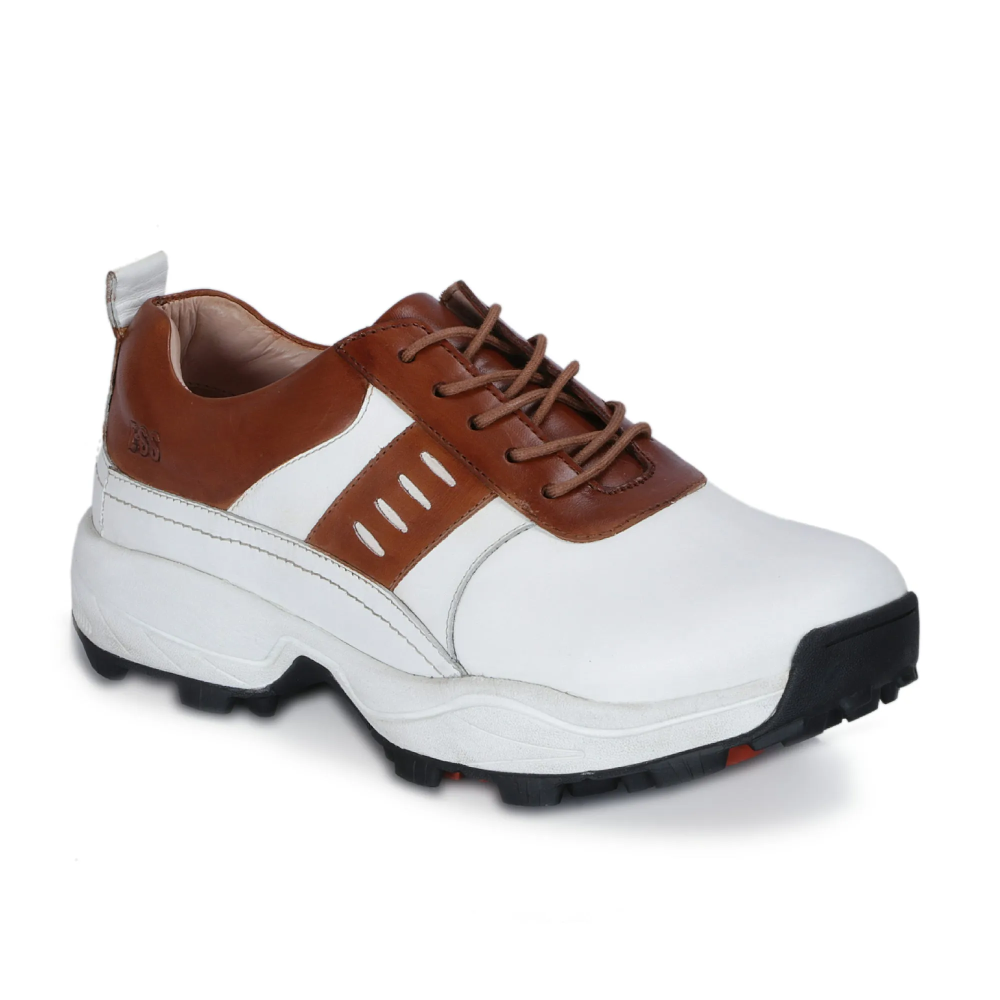 Brad White & Tan Golf Shoes