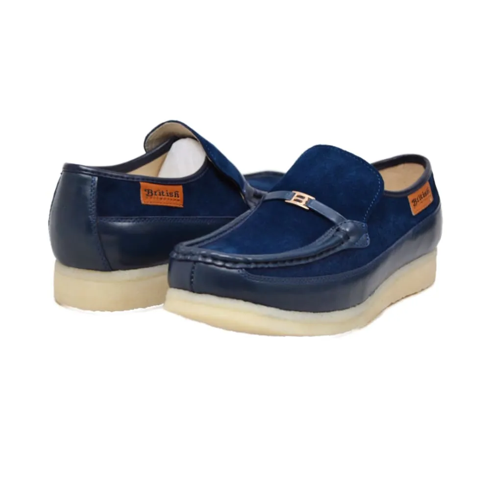 British Walkers Power Plus Slip On Men's Leather and Suede Crepe Sole