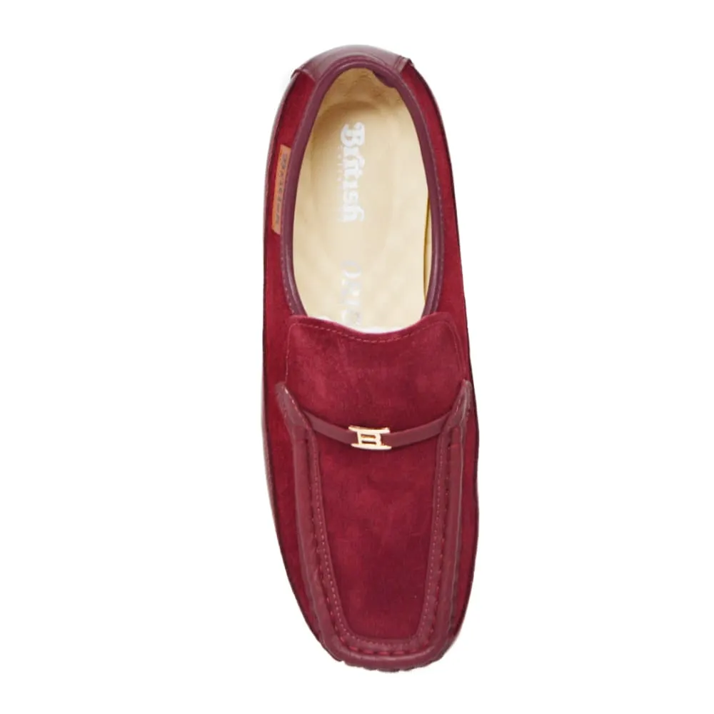 British Walkers Power Plus Slip On Men's Leather and Suede Crepe Sole