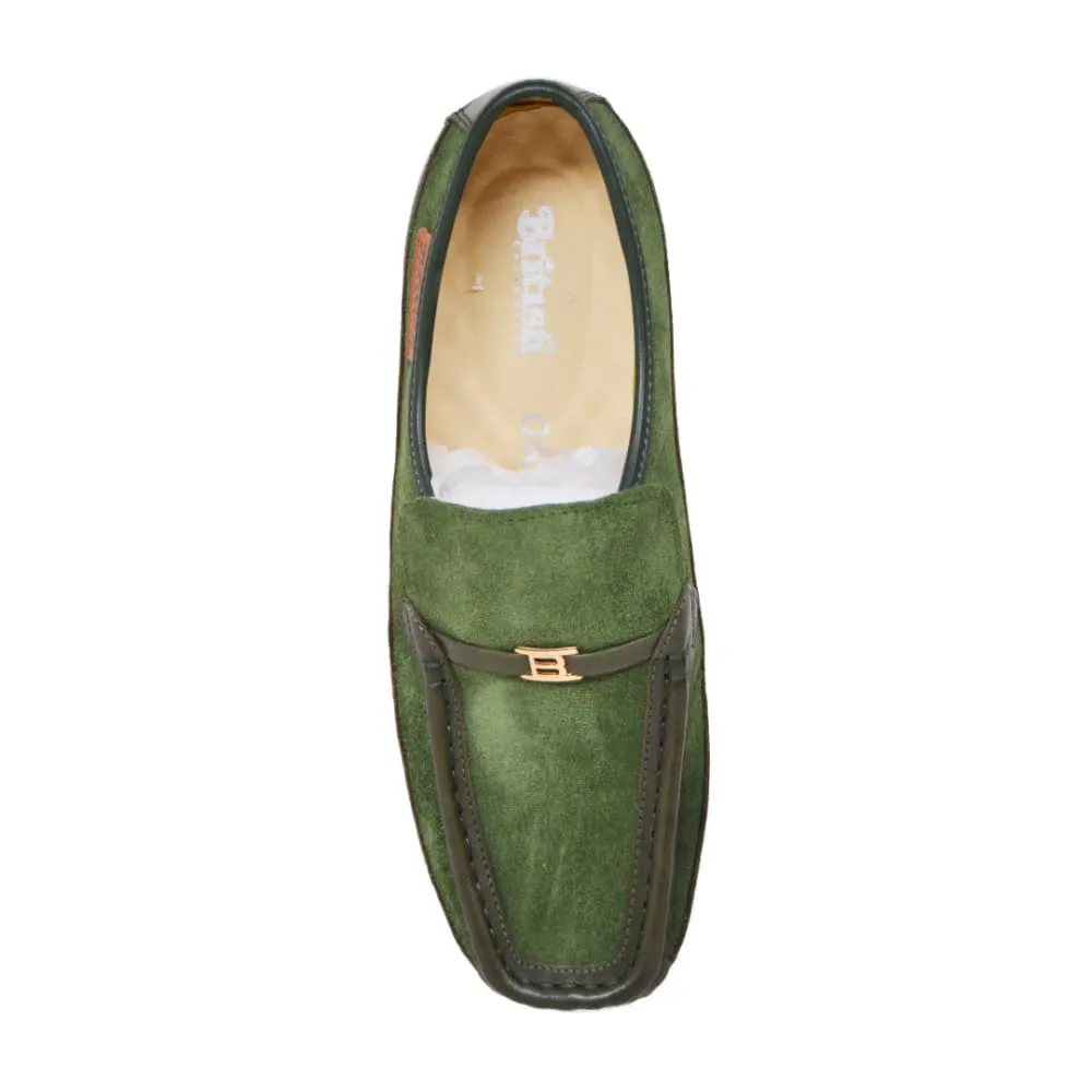 British Walkers Power Plus Slip On Men's Leather and Suede Crepe Sole
