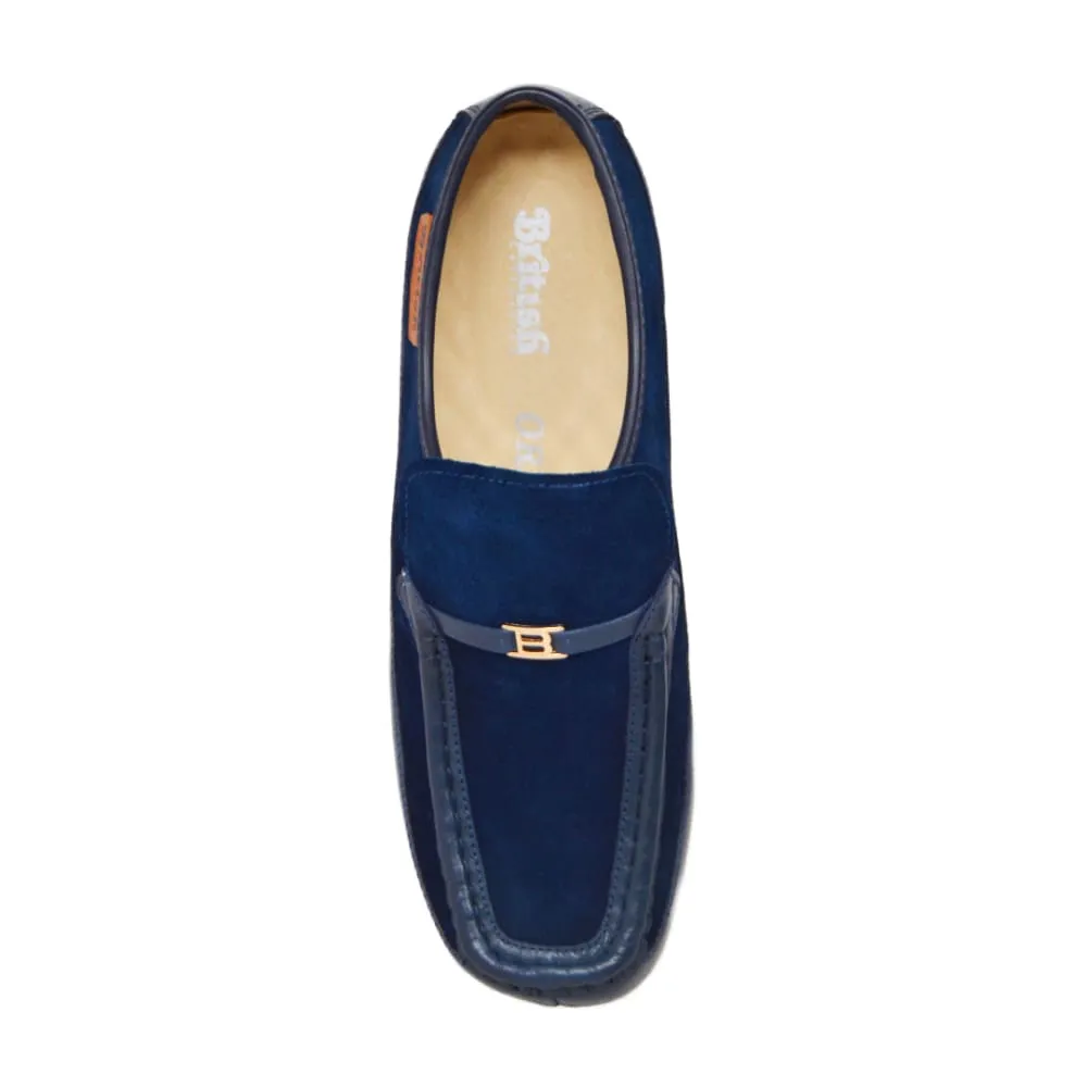 British Walkers Power Plus Slip On Men's Leather and Suede Crepe Sole