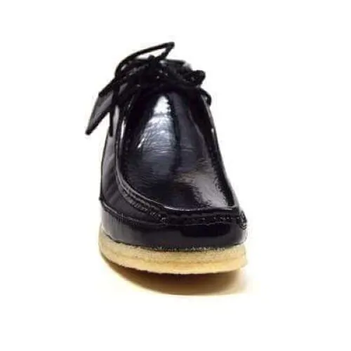 British Walkers Wallabee Boots Men's Walker 100 Black Patent Leather High Tops