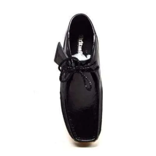 British Walkers Wallabee Boots Men's Walker 100 Black Patent Leather High Tops