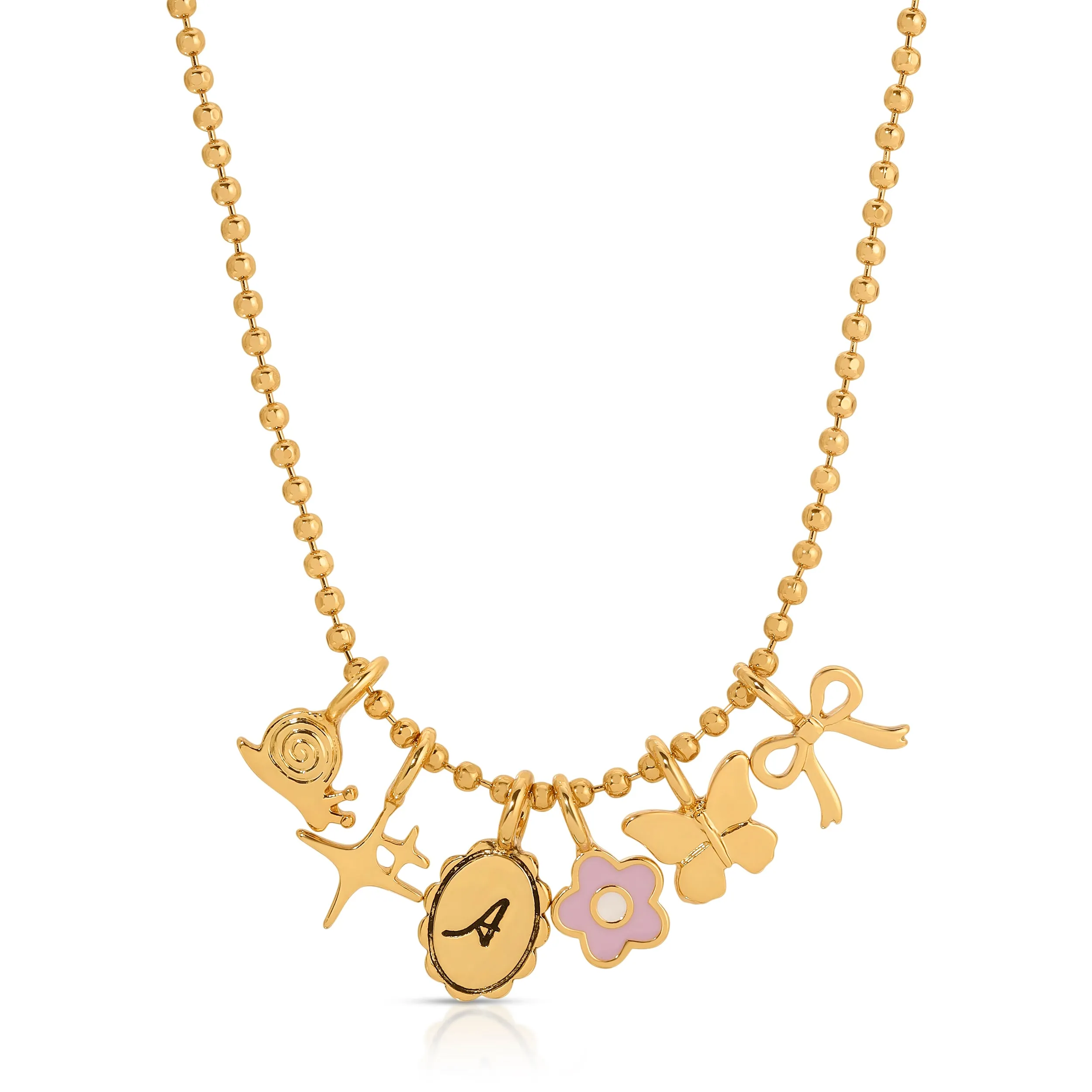 Charm Garden Necklace - Gold