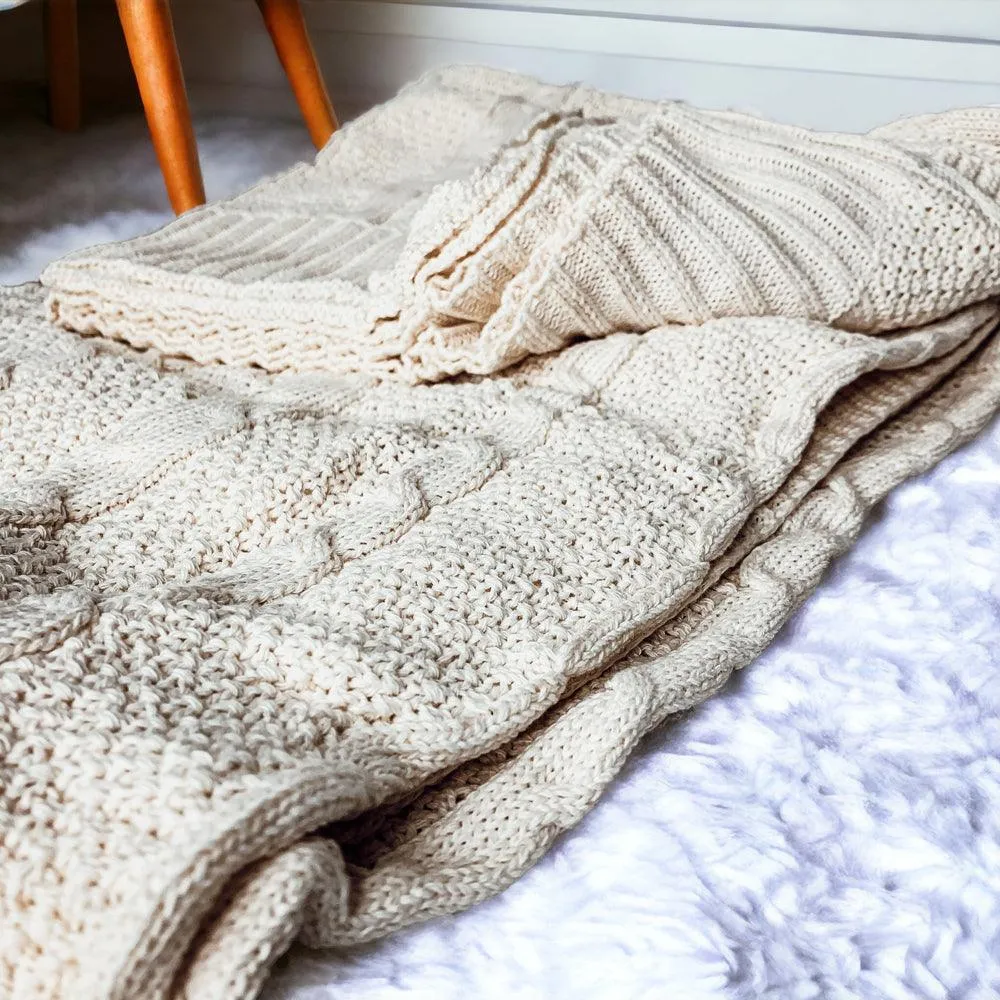 Claret Knit Sweater Throw by Gia Roma