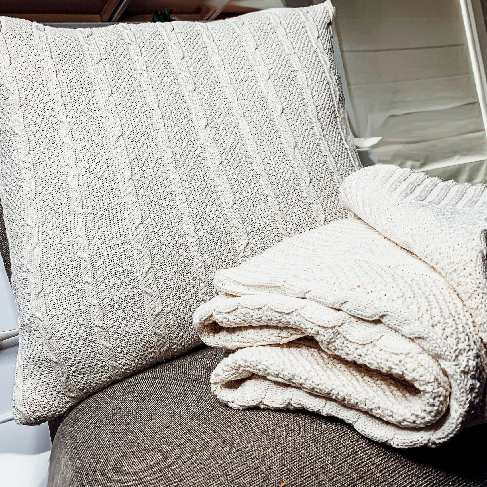 Claret Knit Sweater Throw by Gia Roma