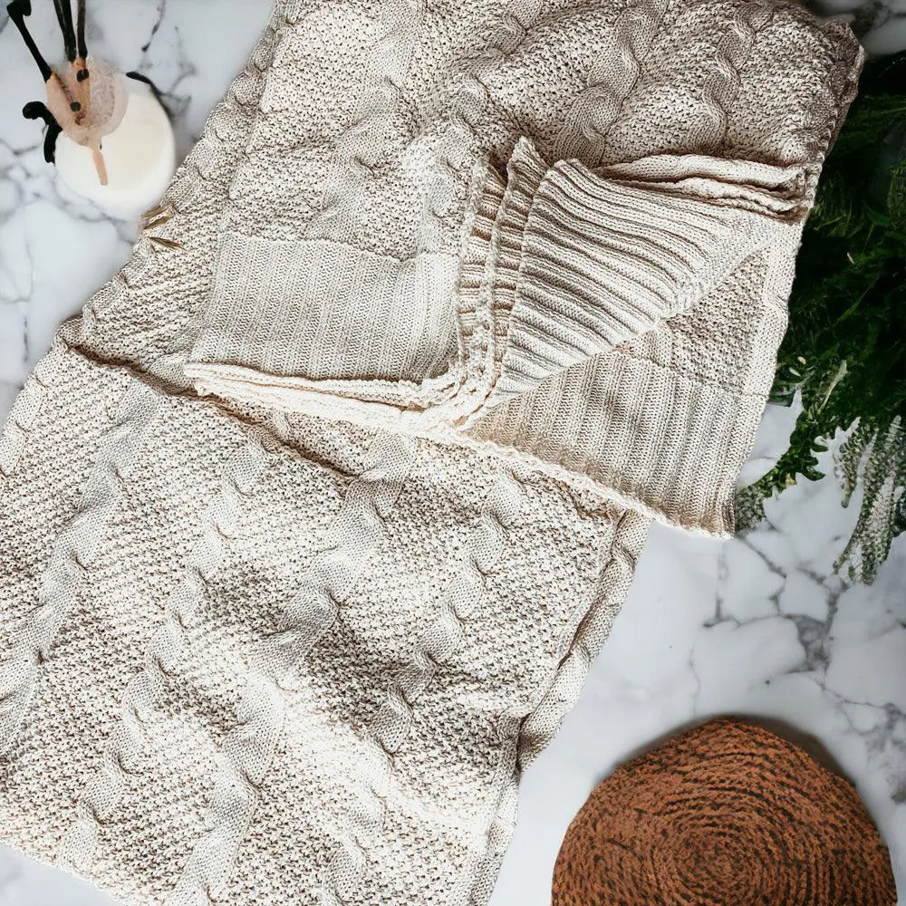 Claret Knit Sweater Throw by Gia Roma