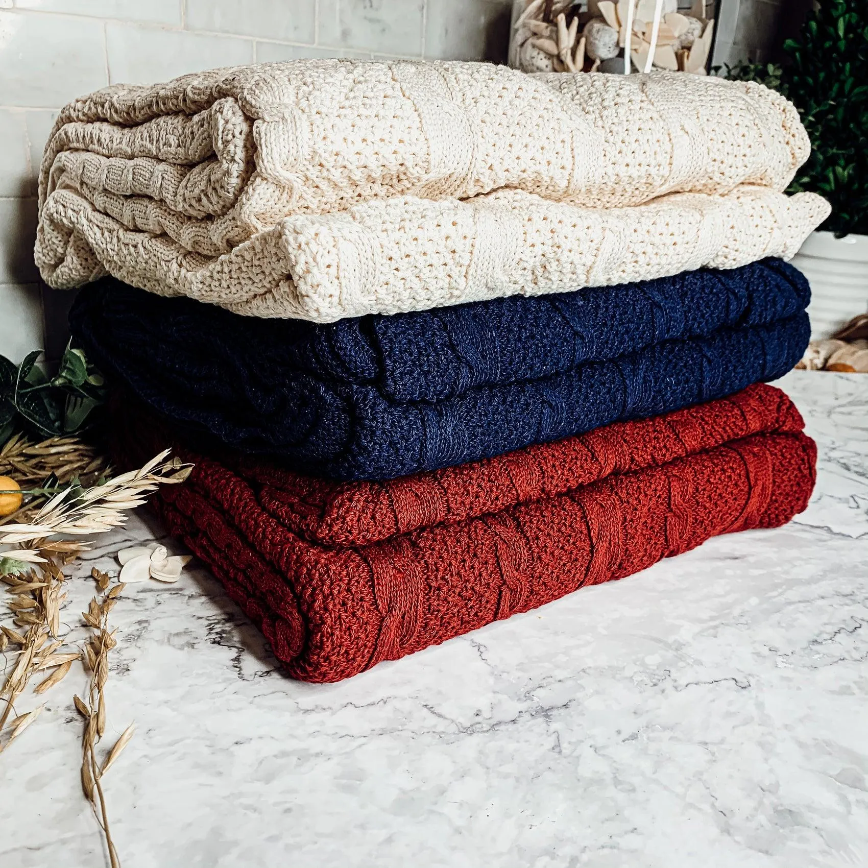 Claret Knit Sweater Throw by Gia Roma