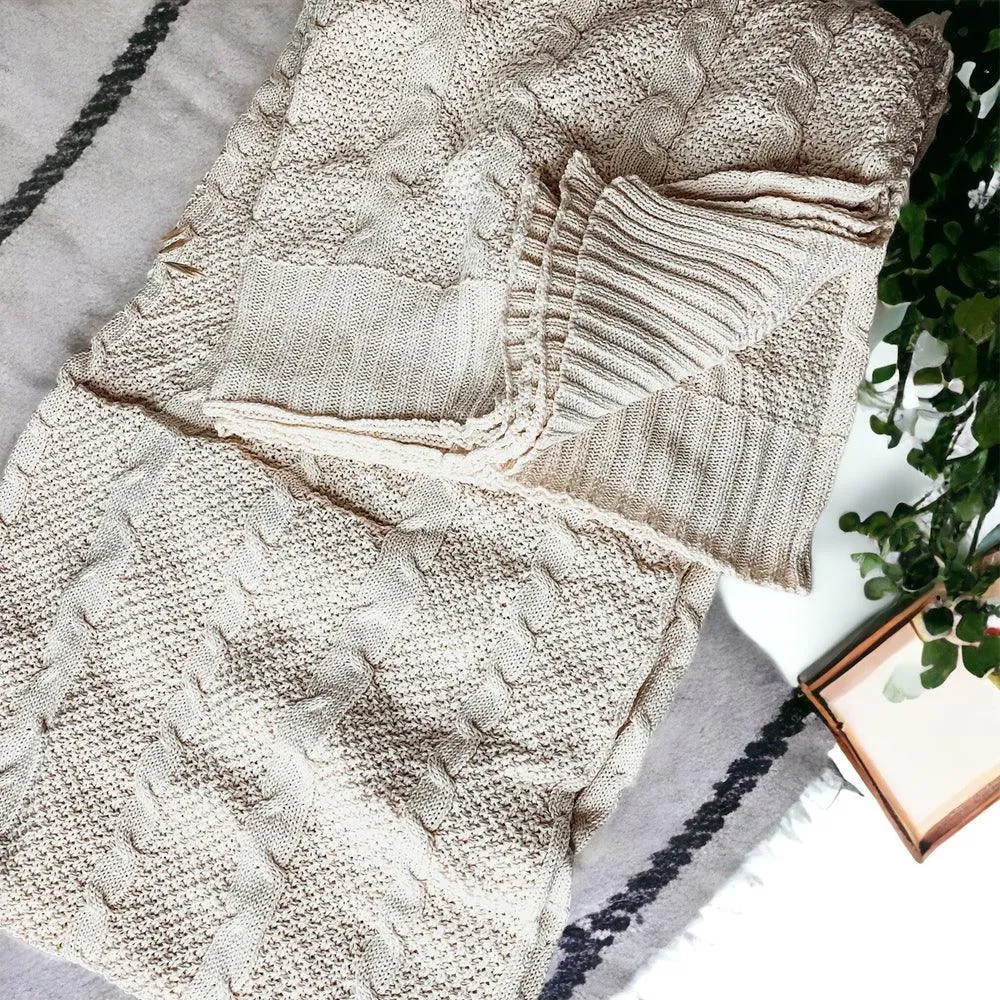 Claret Knit Sweater Throw by Gia Roma