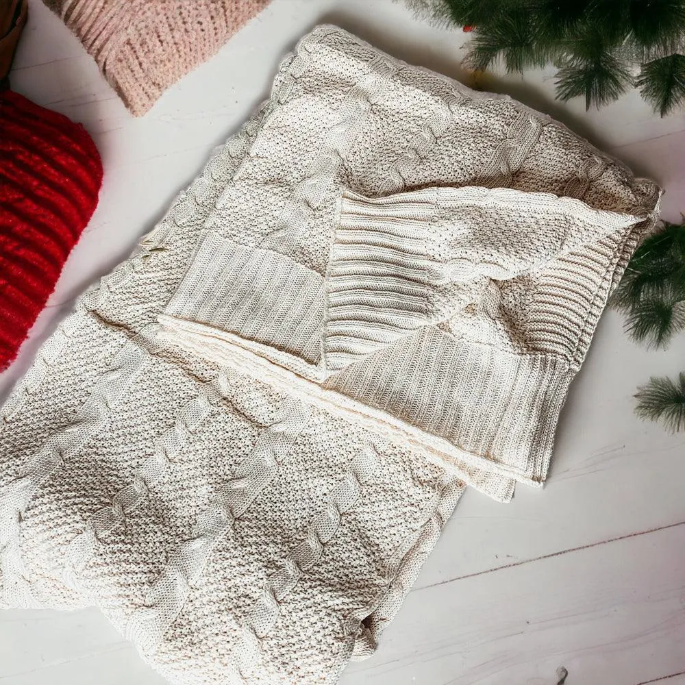 Claret Knit Sweater Throw by Gia Roma
