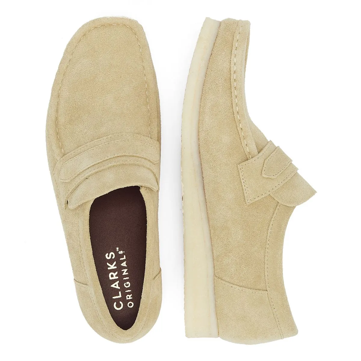 Clarks Originals Wallabee Loafer Men's Maple Suede Shoes