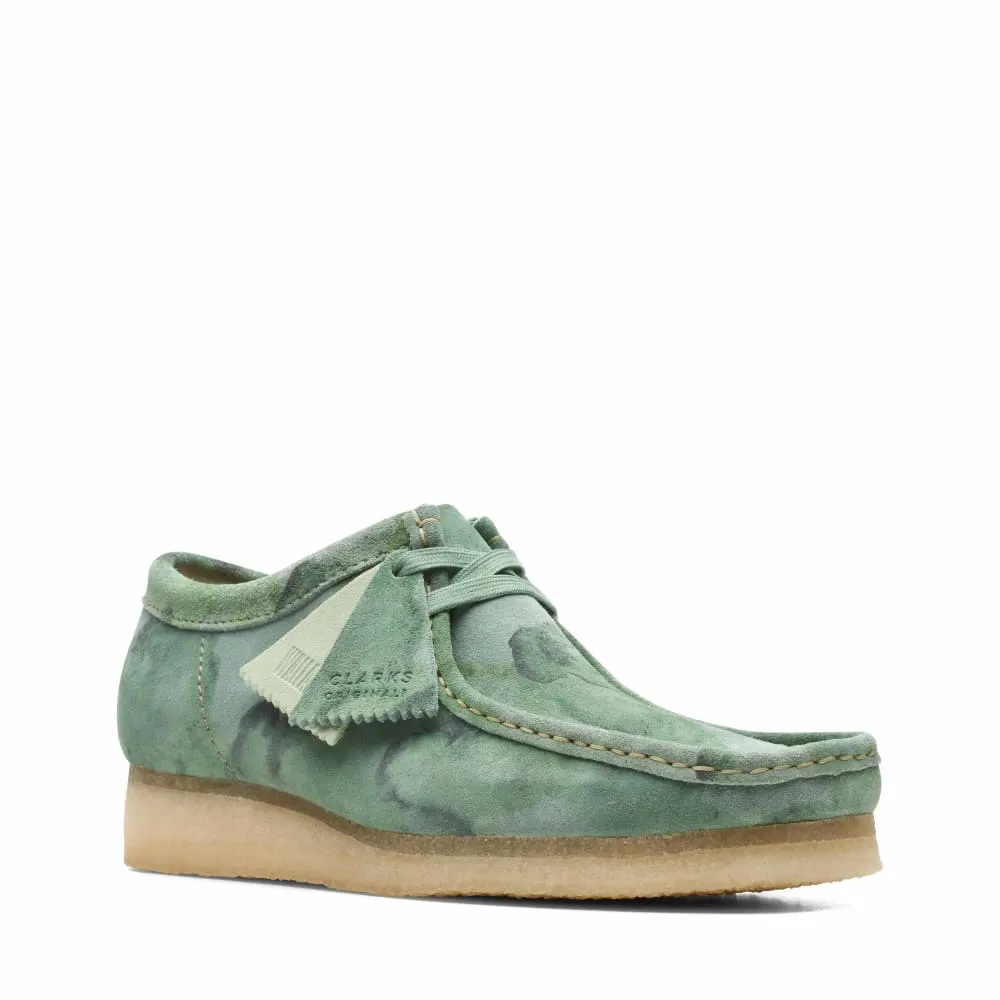 Clarks Originals Wallabee Low Top Men's Green Camouflage Suede 26164634