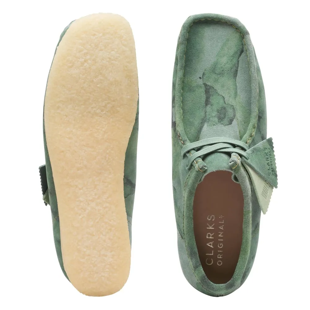 Clarks Originals Wallabee Low Top Men's Green Camouflage Suede 26164634