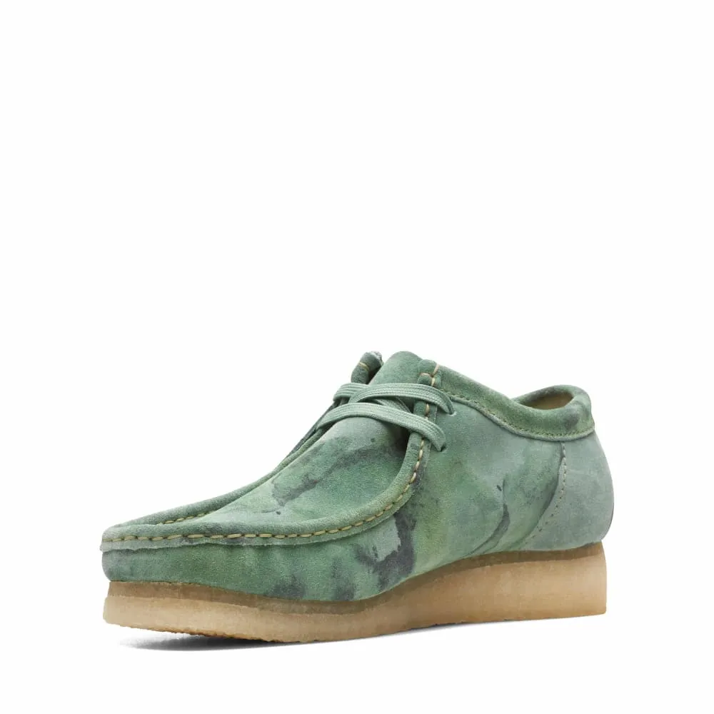 Clarks Originals Wallabee Low Top Men's Green Camouflage Suede 26164634