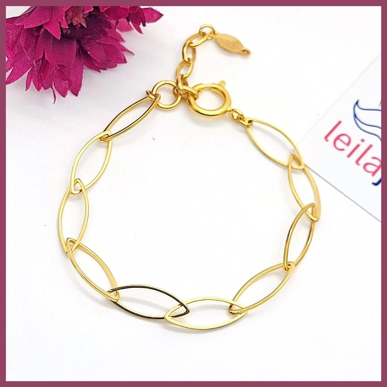 Classic Eyelet Chain Bracelet