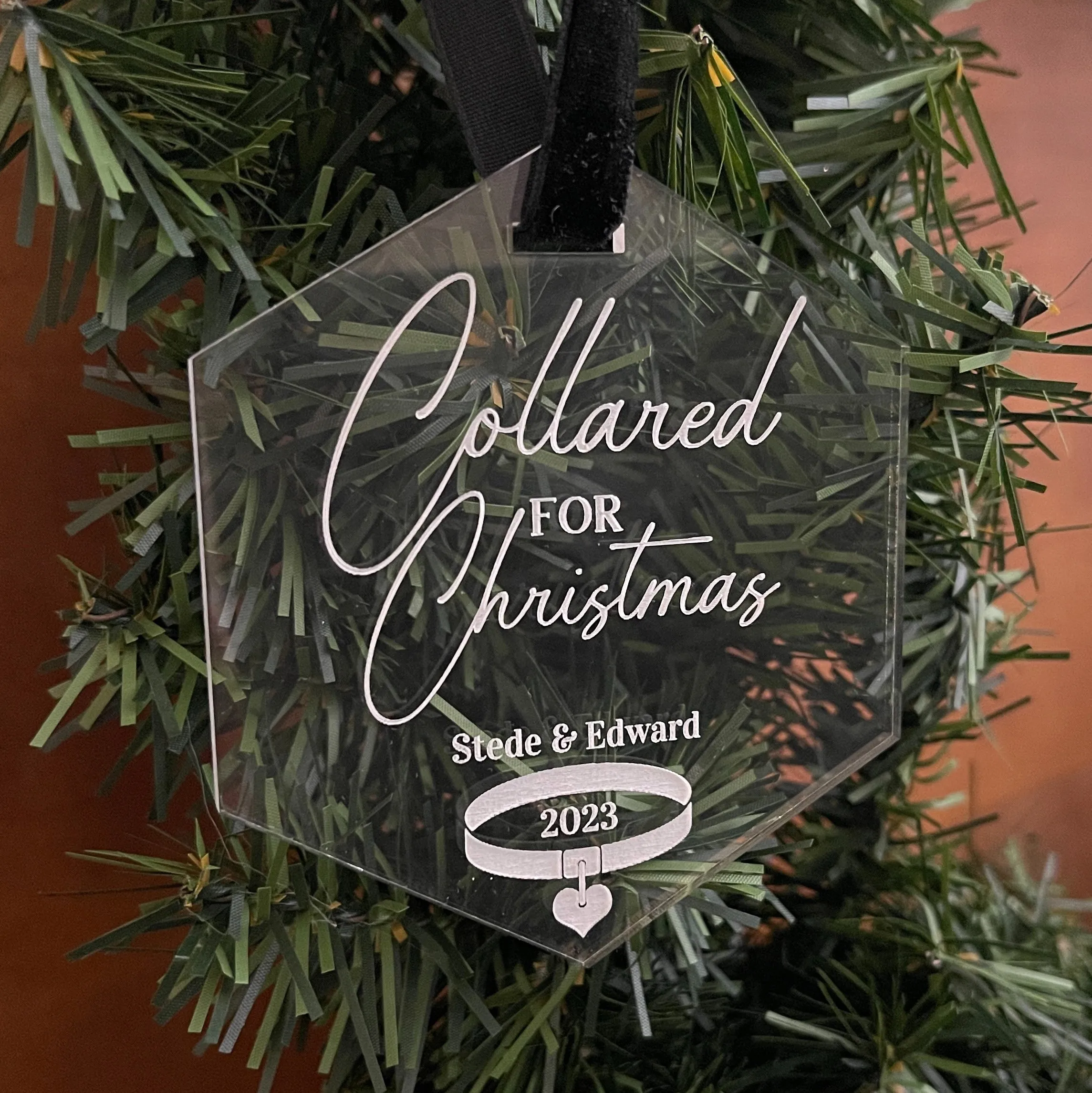 Collared for Christmas - Personalized Dom/sub Ornament