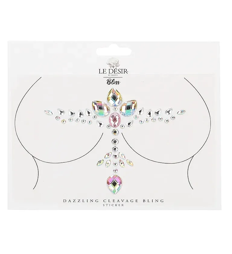 Dazzling Cleavage Bling Sticker