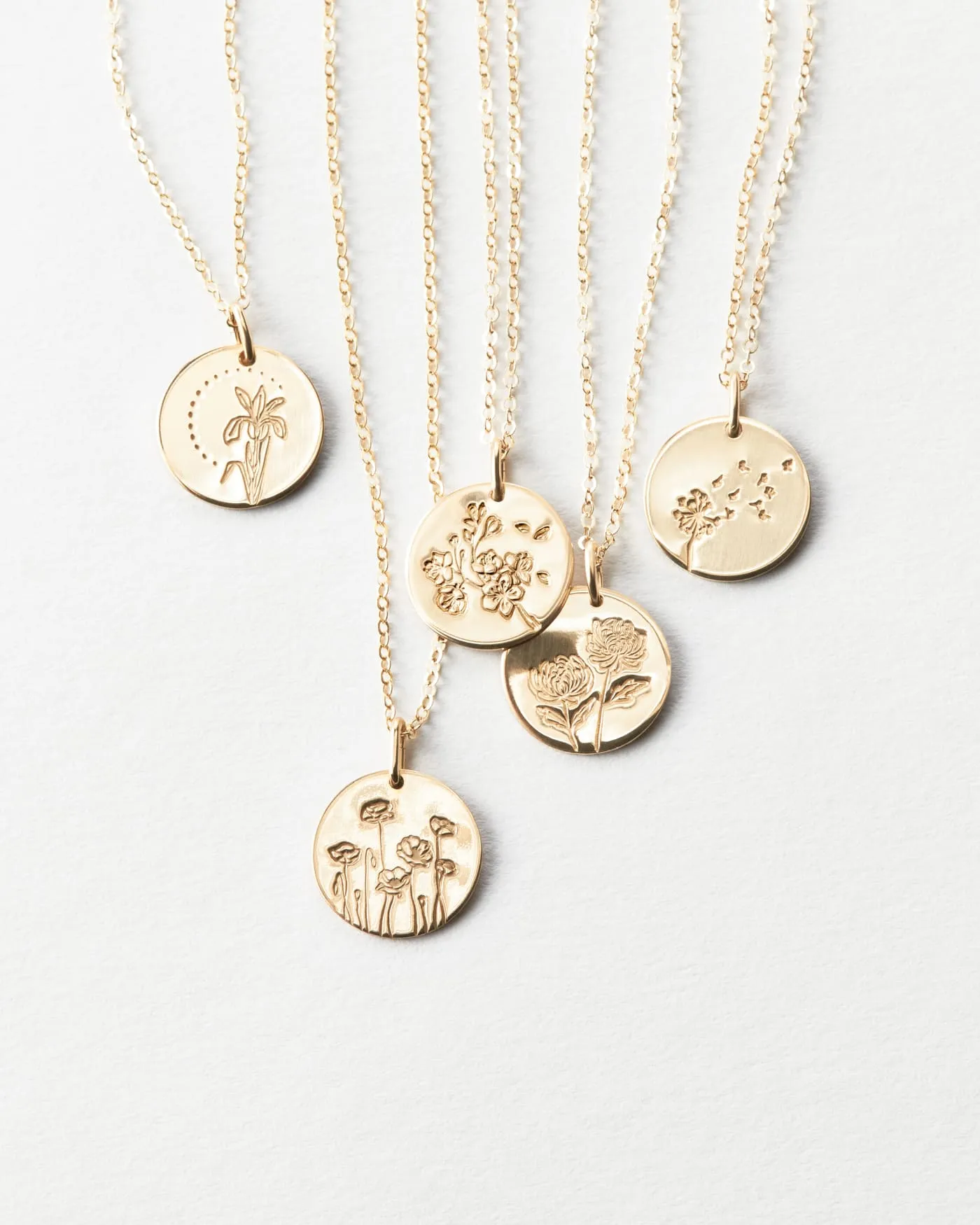 Flora Necklace - 14k Solid Gold