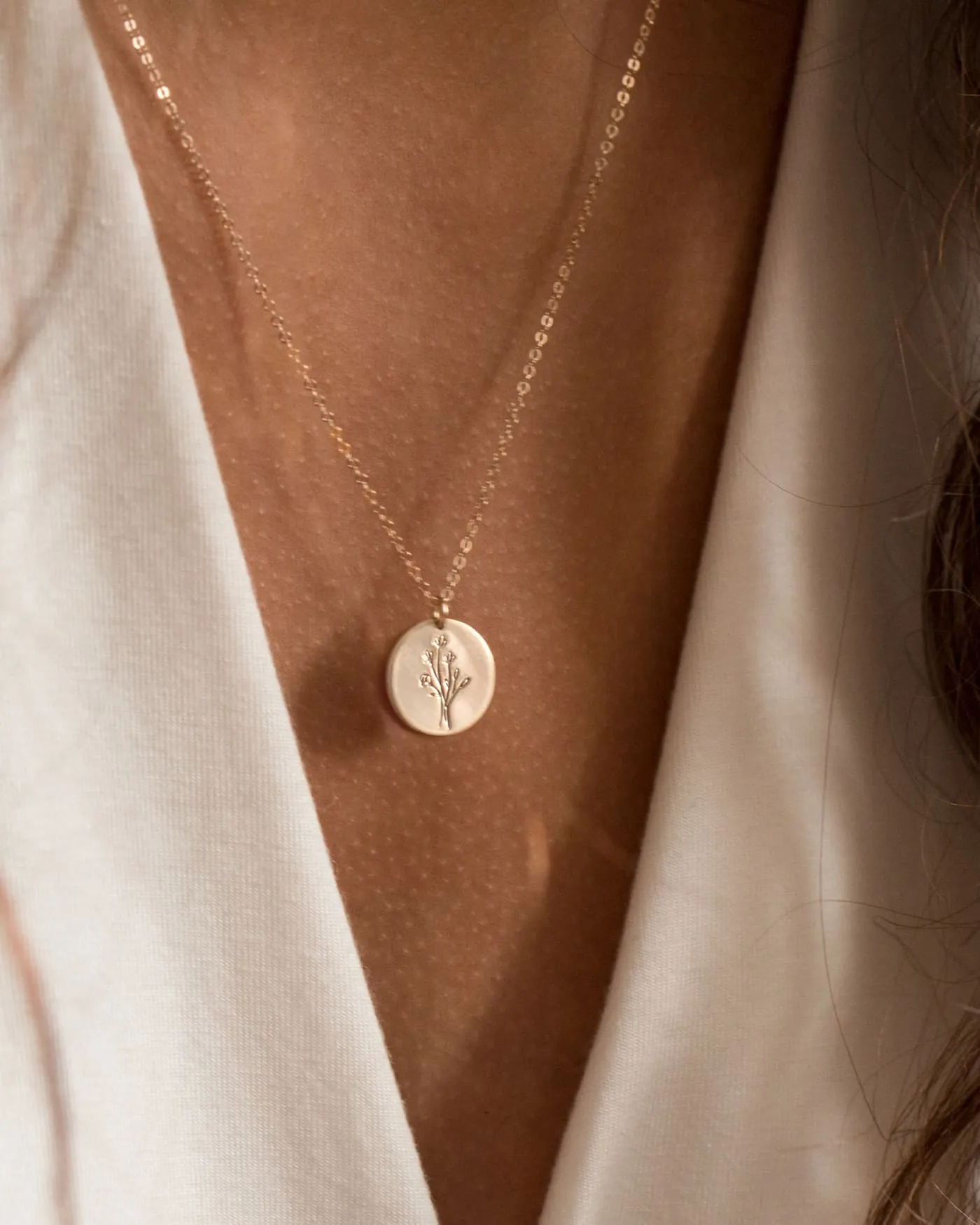 Flora Necklace - 14k Solid Gold