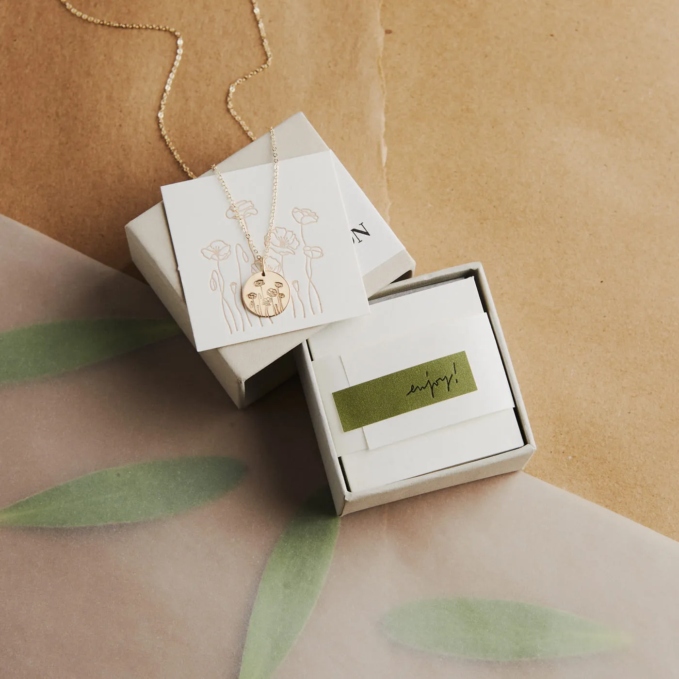 Flora Necklace - 14k Solid Gold