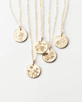 Flora Necklace - 14k Solid Gold