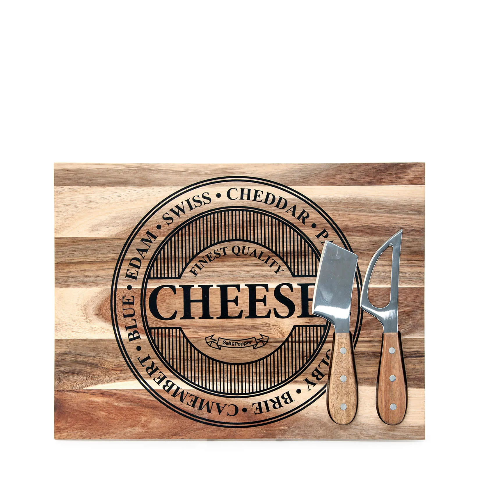 Fromage Serving Board with Knives 40 x 30cm