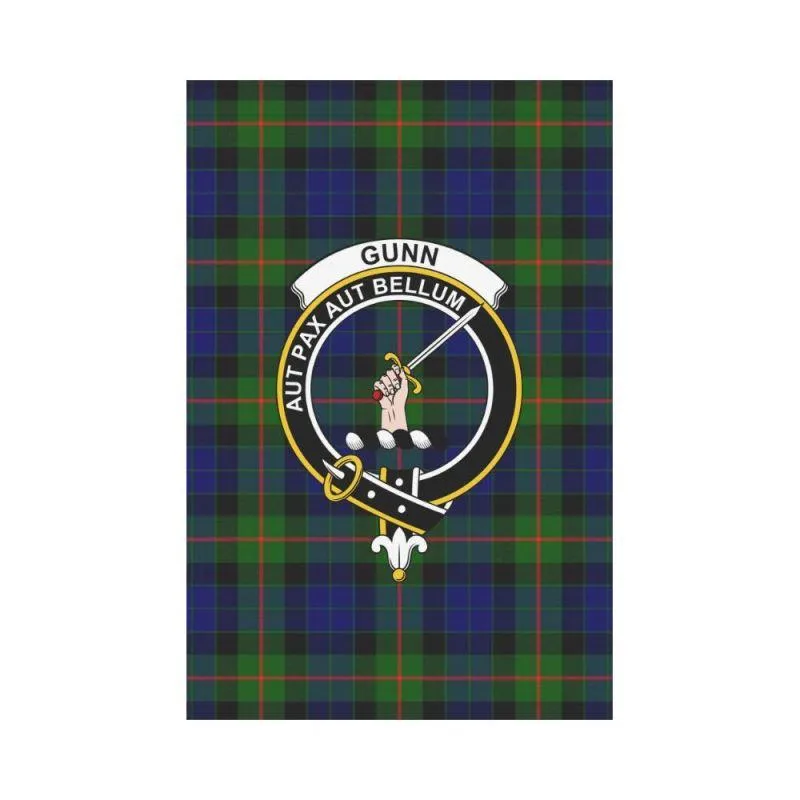 Gunn Tartan Clan Badge Garden Flag K7