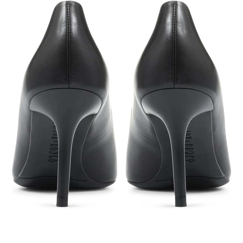 Heeled Leather Court Shoes - BEL31504 / 318 265