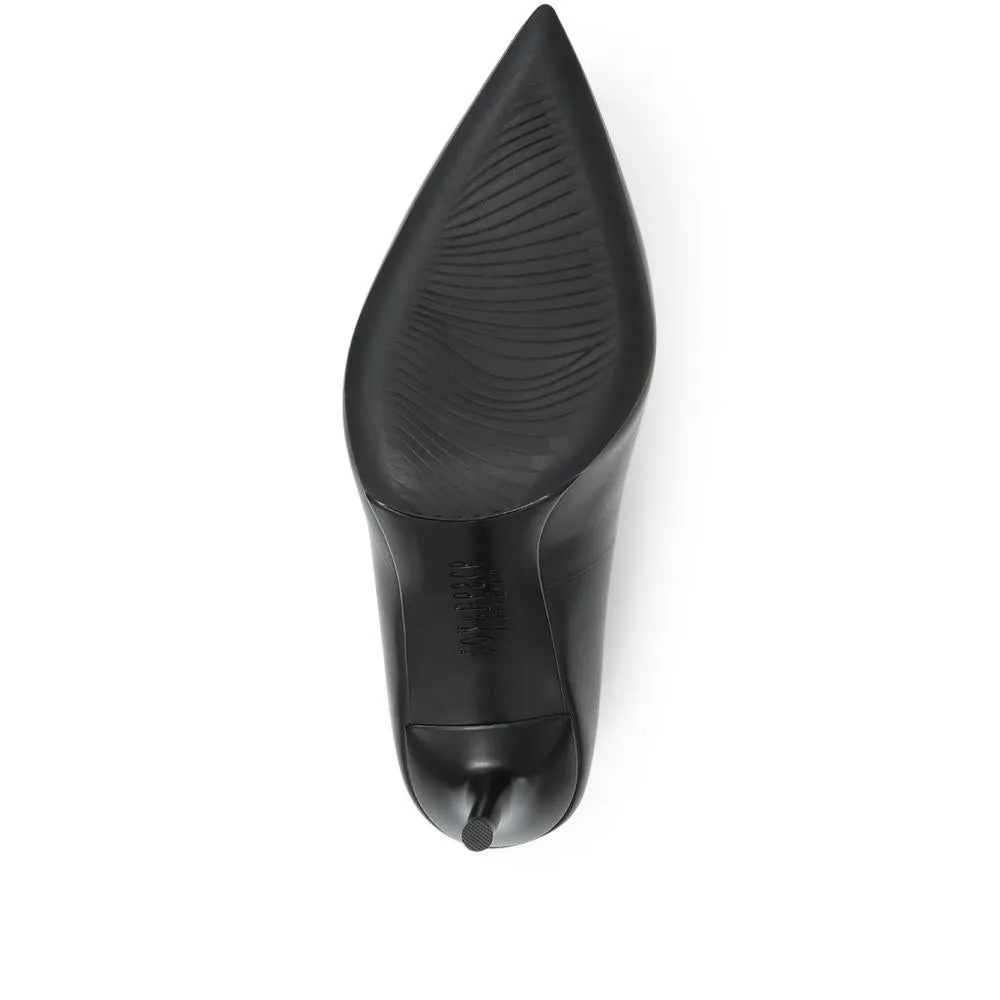 Heeled Leather Court Shoes - BEL31504 / 318 265