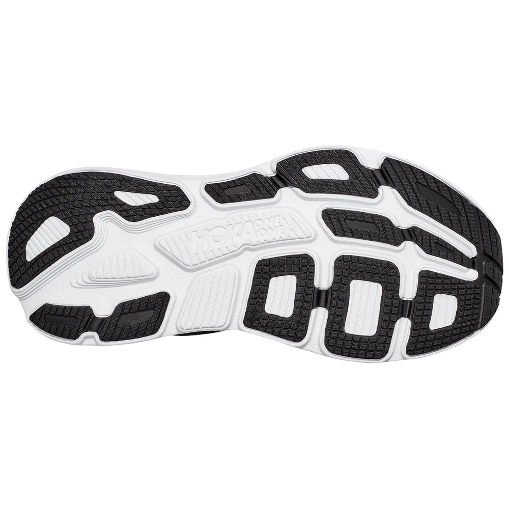 Hoka Womens Bondi 7 High-Performance Running Shoe in Black/White