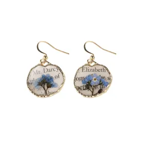 Jane Austen Book Page Earrings