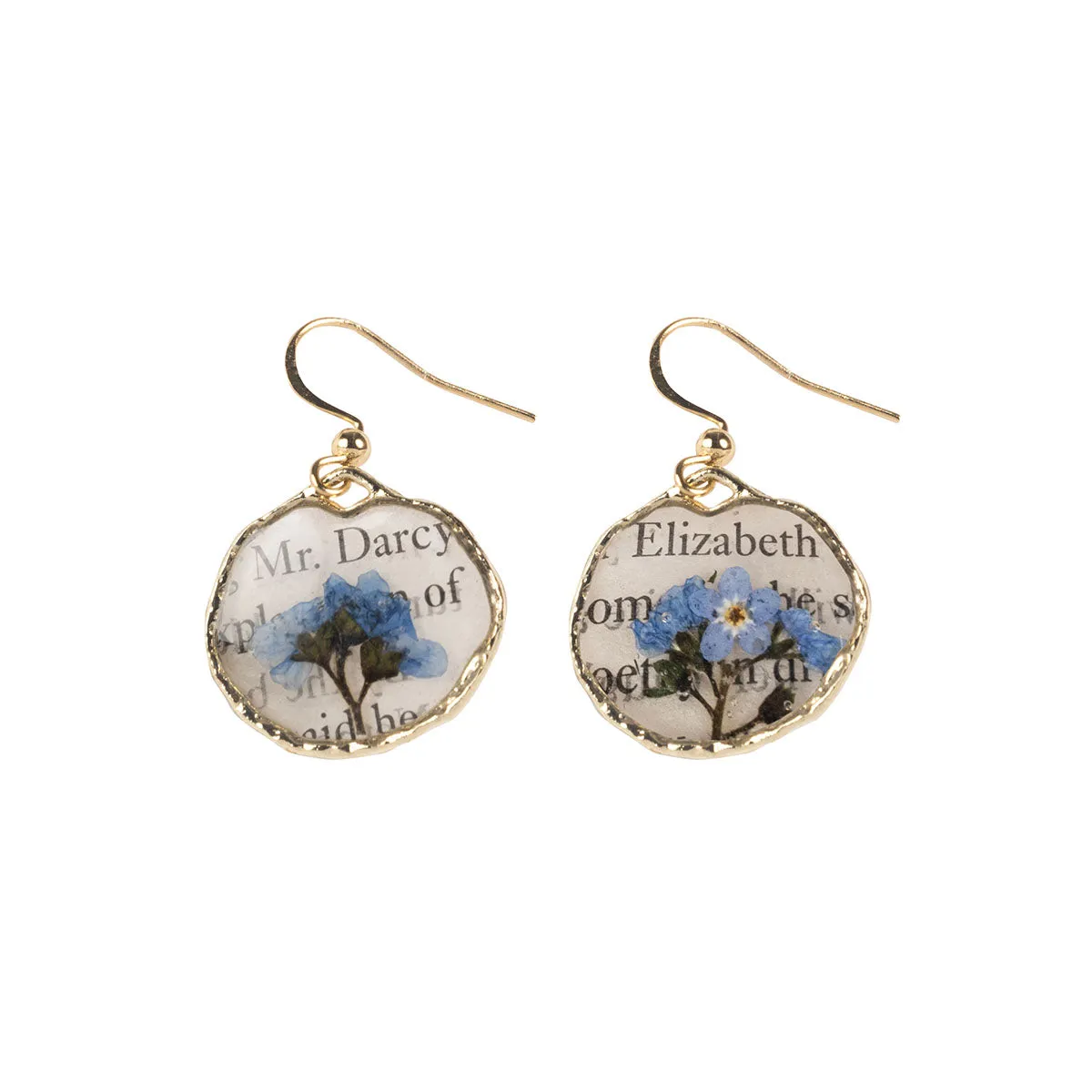 Jane Austen Book Page Earrings