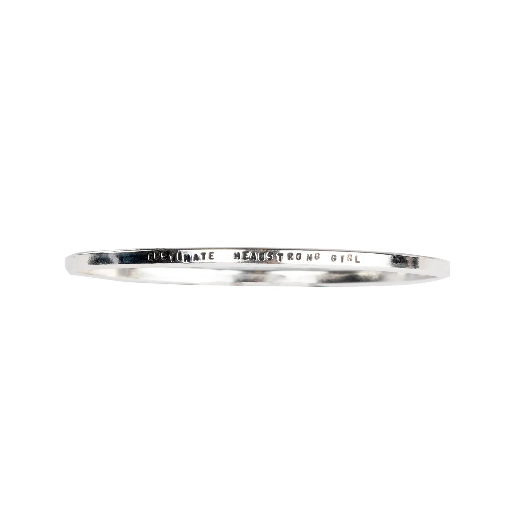 Jane Austen Quote Bracelet 'Obstinate Headstrong Girl'