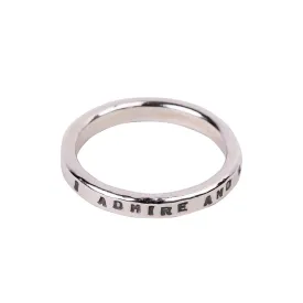 Jane Austen Ring  "I admire and love you" Quote