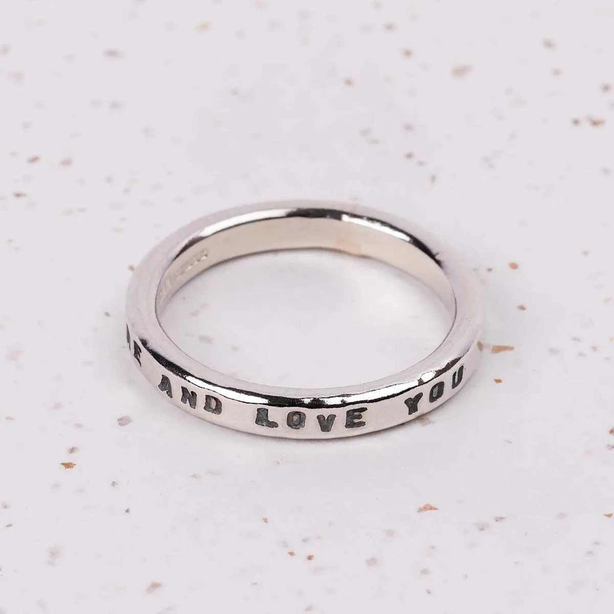 Jane Austen Ring  "I admire and love you" Quote