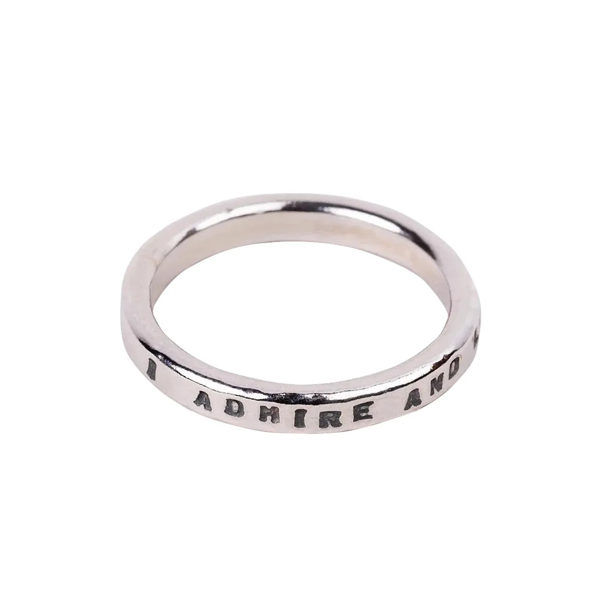 Jane Austen Ring  "I admire and love you" Quote