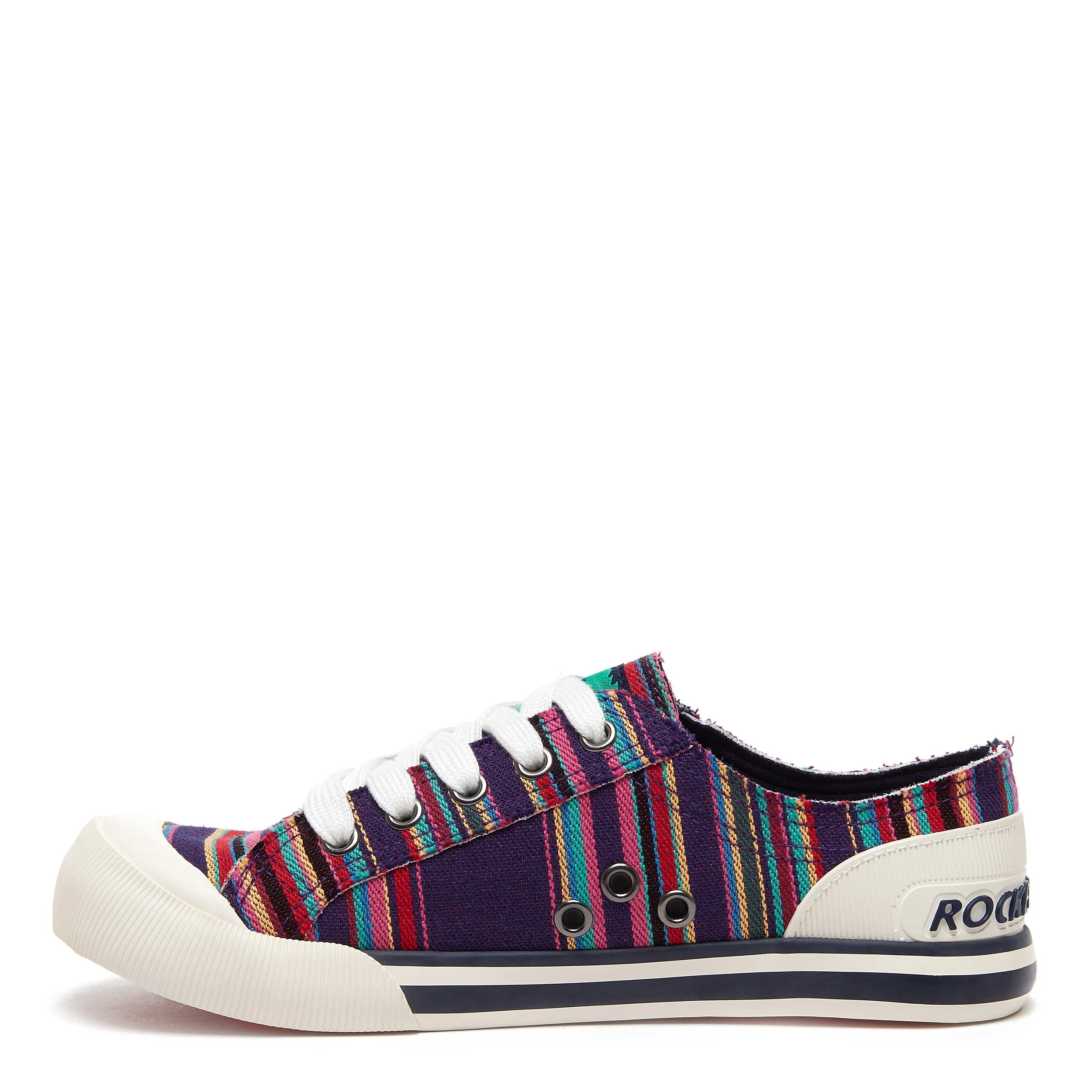 Jazzin Purple Aloe Stripe Trainers