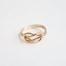 Large Double Love Knot Ring