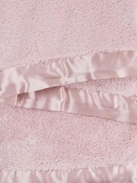 Little Giraffe Dusty Pink  & Light Blue Chenille Blanket