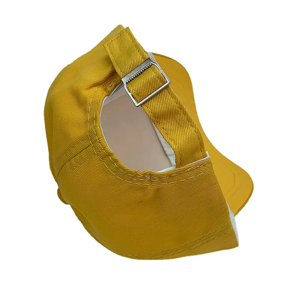 Little Surprise Box, Yellow 3d Dolphin Casual Cap for Kids