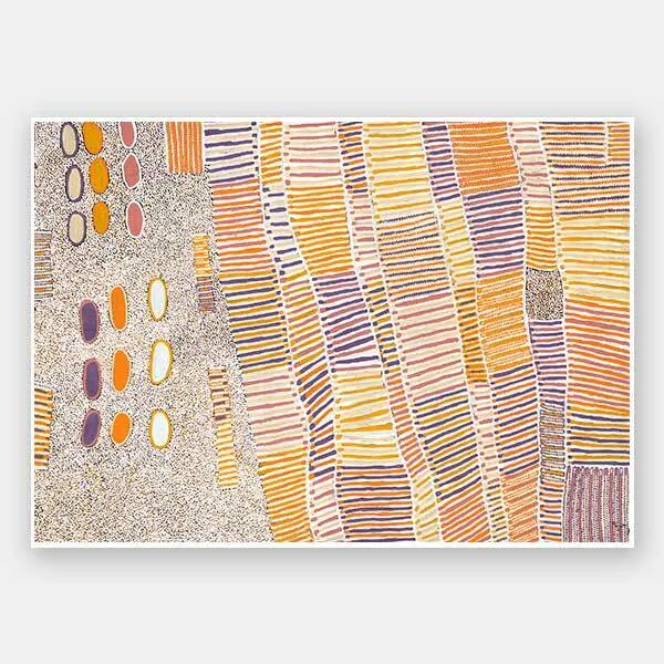 Lupul Jukurrpa Orange Unframed Art Print