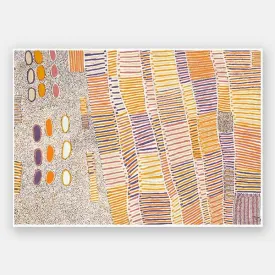 Lupul Jukurrpa Orange Unframed Art Print