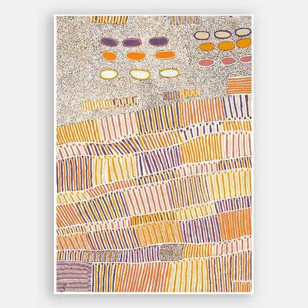 Lupul Jukurrpa Orange Unframed Art Print